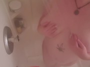 Preview Of Smoking And Masturbating In The Shower