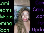 NEW Cami Creams OnlyFans Coming Soon - Ebony Black Girl BBW Big Lips Kitchen Wine Drinker Talking 13/16