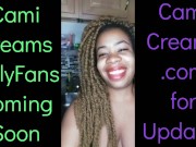 NEW Cami Creams OnlyFans Coming Soon - Ebony Black Girl BBW Big Lips Kitchen Wine Drinker Talking 15/16