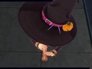 3D HENTAI POV Pumpkin girl jerking off your cock 12/16