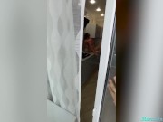 Babe Deepthroats Cock and Doggystyle in the Kitchen 1/16