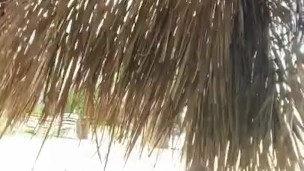 Caught Busting HUGE load on public beach