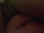 Fucking my dildo and squirting on my phone 