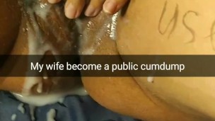 Your wife become cumdump and let any guys cumming inside her pussy! [Cuckold.Snapchat]