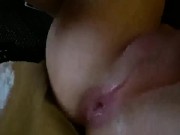 Stretching my asshole and trying to gape with a new plug