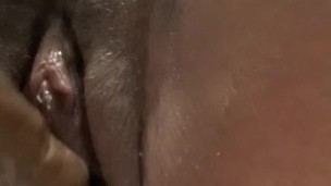 Sneaking dildo in pussy on lunch break