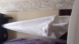 Jerking it in the bathroom