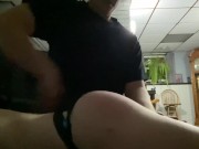 Teen in leggings gets spanked and finger fucked until she begs to cum 12/16