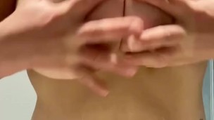 Bbw milf squeezes, grabs and bounces big tits