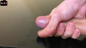 Male Ejaculation Close Up - Big Penis Cumming While Guy Moaning - 4K