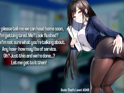 The Buttslut Secretary Can't Be This Lewd! (Anal ASMR)