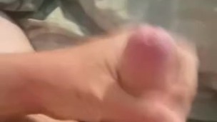 Hard cock cumming