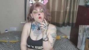 CUM SMOKE WITH ME A COW GOTH GF