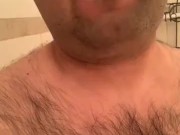 Soaping and teasing in shower