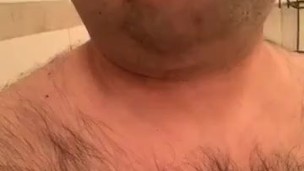 Soaping and teasing in shower