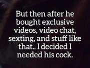 I let my biggest fan have sex with me. He fucked me so good and creampied me again. He loves my ass 6/16