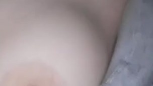 Daddy asked me to play with my tits