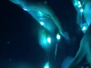Ebony String Light Babe Plays With Tight Wet Pussy