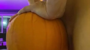 NPC Classic Physique Bodybuilder Johny Thunder fucks a pumpkin