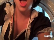 POV Big Booty Maid Bambi Bluu Stuck And Fucked in the Dryer 9/16