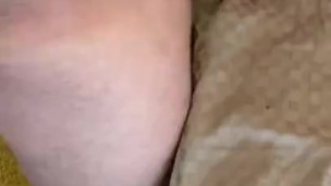 Glistening Cock Slides Into Fleshlight. Creamy Cum Shot on Pussy Lips