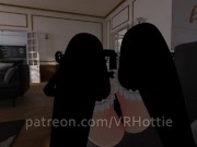 Red Head Maid With Thigh Highs Face Sitting Foot Job Stepping on Couch POV Lap Dance 6/16