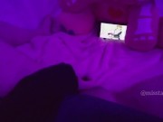 Japan schoolgirl caught touching her virgin pussy watching Hentai uncensored and big squirt 11/16