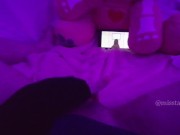 Japan schoolgirl caught touching her virgin pussy watching Hentai uncensored and big squirt 7/16