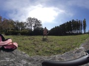 Nude Hula Hooping in a random backyard 180 VR Virtual Reality 3D 13/16