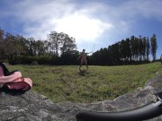 Nude Hula Hooping in a random backyard 180 VR Virtual Reality 3D 14/16