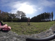 Nude Hula Hooping in a random backyard 180 VR Virtual Reality 3D 15/16