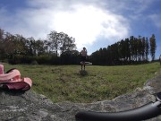 Nude Hula Hooping in a random backyard 180 VR Virtual Reality 3D 5/16