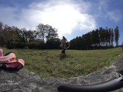 Nude Hula Hooping in a random backyard 180 VR Virtual Reality 3D 6/16