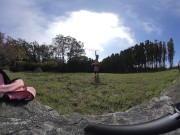 Nude Hula Hooping in a random backyard 180 VR Virtual Reality 3D 8/16