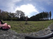 Nude Hula Hooping in a random backyard 180 VR Virtual Reality 3D 9/16