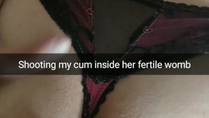 My girlfriend cheat me no-condom and bring home dripping huge creampie! [Roleplay snapchat story]