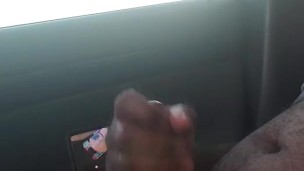 Watchingvporn in the car, jacking off