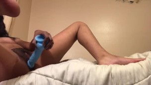 Goth Teen fucks herself on camera