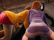 Scooby Doo - Velma and Daphne Halloween threesome - 3D Porn 2/16
