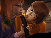 Scooby Doo - Velma and Daphne Halloween threesome - 3D Porn 3/16