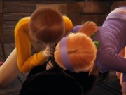 Scooby Doo - Velma and Daphne Halloween threesome - 3D Porn 5/16