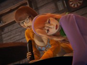Scooby Doo - Velma and Daphne Halloween threesome - 3D Porn 7/16