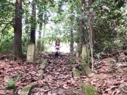 Halloween blowjob with huge cum in the public place 1/16