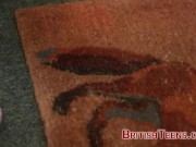 Hot Blonde British Teen Watches Her Doppelganger Suck & Fuck