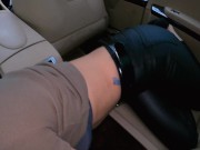 Deep throat blowjob in car on first date in public park, risky public fuck. 10/16