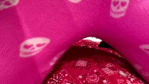 Girl wetting pajamas in bed