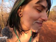 OUR FIRST VID! VERY RISKY PUBLIC FUCK ALONG THE HIGHWAY - HAVEAGOODTRIP 15/16