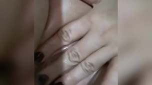 wet touching me