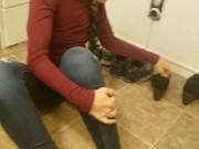 Pissy Jeans and Sockless Shoe Fetish 9/16