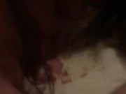 Wife struggles to fit big cock in her ass  13/16